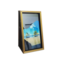 Stylish and shiny 65-inch multi-touch screen instant mirror photobooth